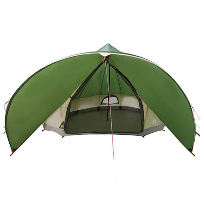 vidaXL Teepee Zelt mit Dach Grün und Grau 600 x 600 x 347 cm