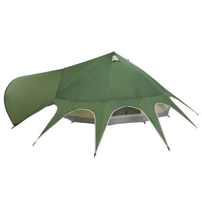 vidaXL Teepee Zelt mit Dach Grün und Grau 600 x 600 x 347 cm