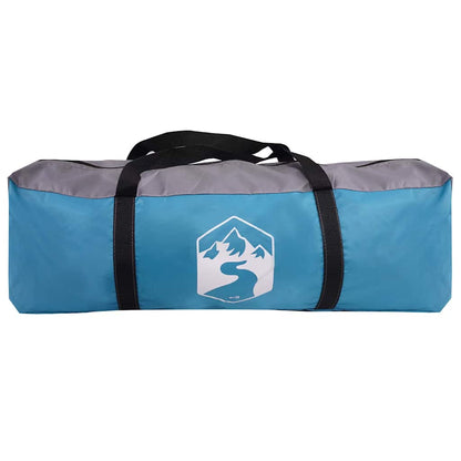 vidaXL Teepee Zelt mit Dach Blau und Grau 600 x 600 x 347 cm