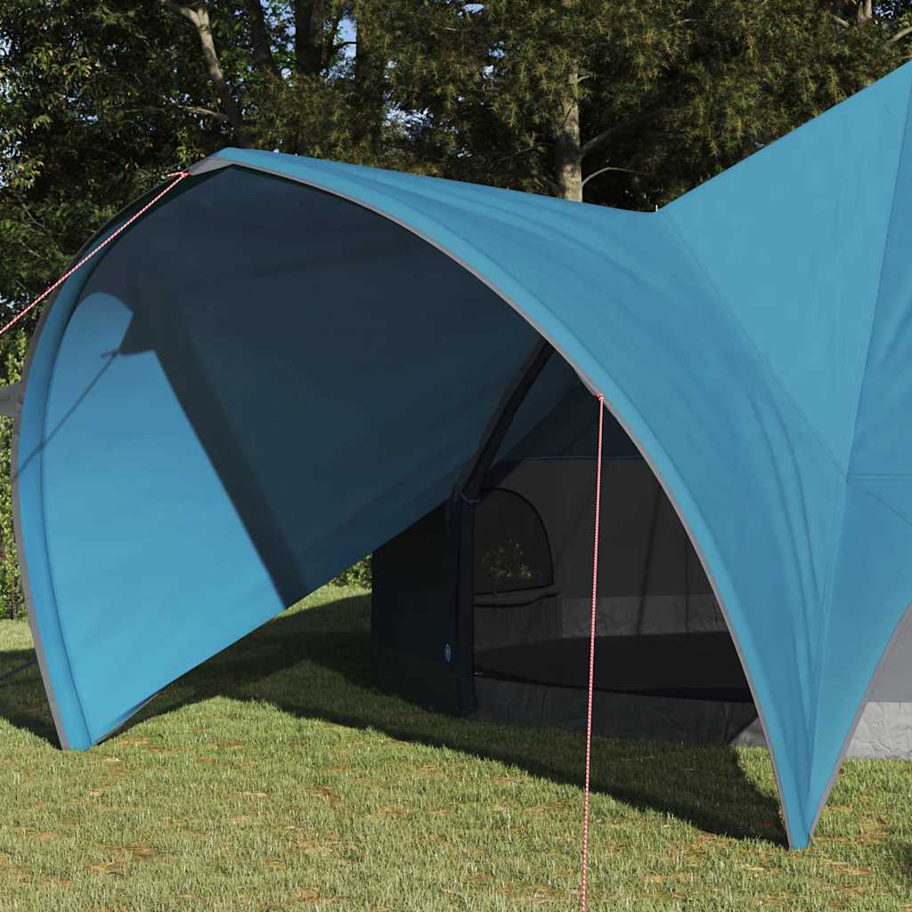 vidaXL Teepee Zelt mit Dach Blau und Grau 600 x 600 x 347 cm