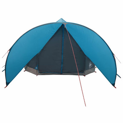 vidaXL Teepee Zelt mit Dach Blau und Grau 600 x 600 x 347 cm