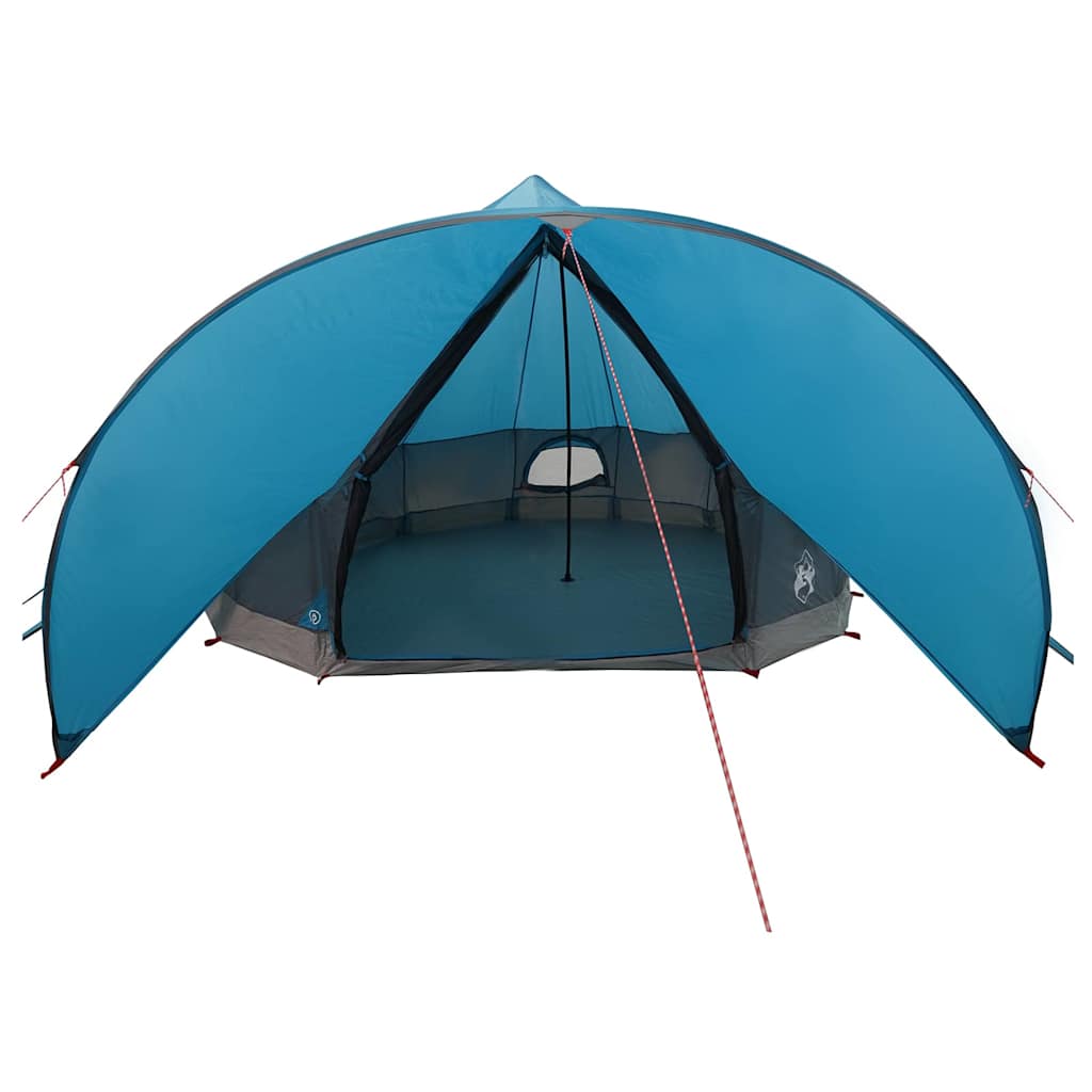 vidaXL Teepee Zelt mit Dach Blau und Grau 600 x 600 x 347 cm