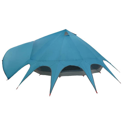 vidaXL Teepee Zelt mit Dach Blau und Grau 600 x 600 x 347 cm
