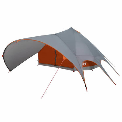 vidaXL Teepee Zelt mit Dach Grau und Orange 600 x 600 x 347 cm