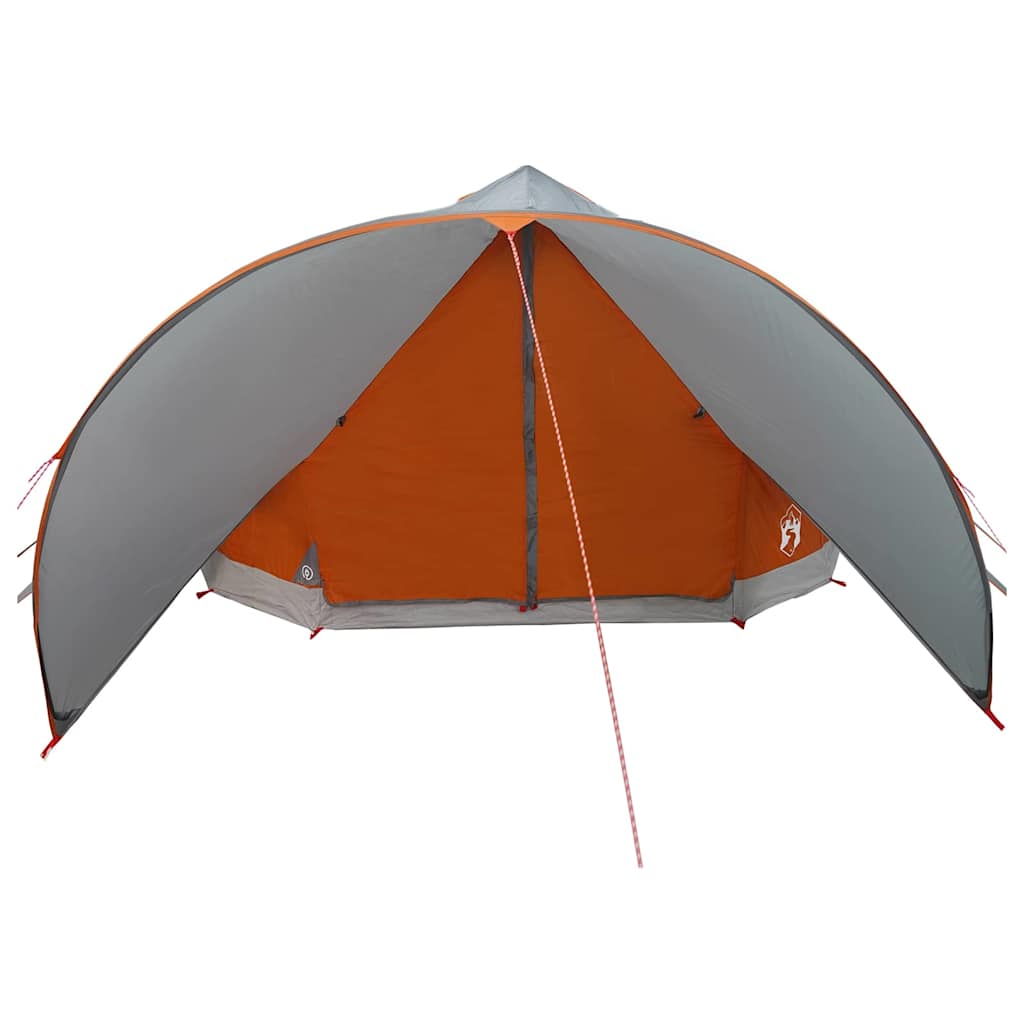 vidaXL Teepee Zelt mit Dach Grau und Orange 600 x 600 x 347 cm