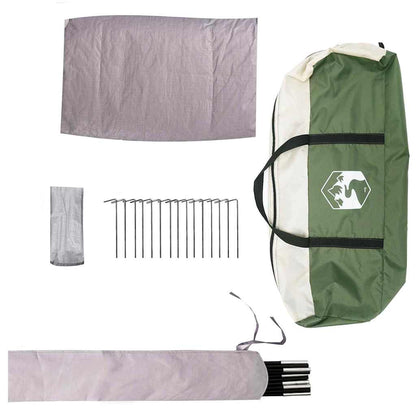 vidaXL Kuppelzelt mit Dach mit Speicher Grün 505 x 450 x 248 cm