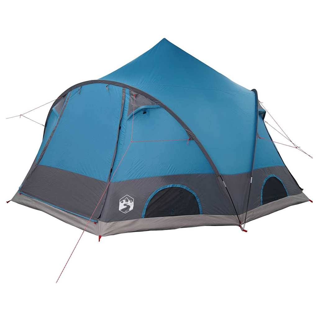 vidaXL Kuppelzelt mit Dach mit Speicher Blau 505 x 450 x 248 cm