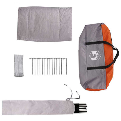vidaXL Kuppelzelt mit Dach Grau und Orange 505 x 450 x 248 cm