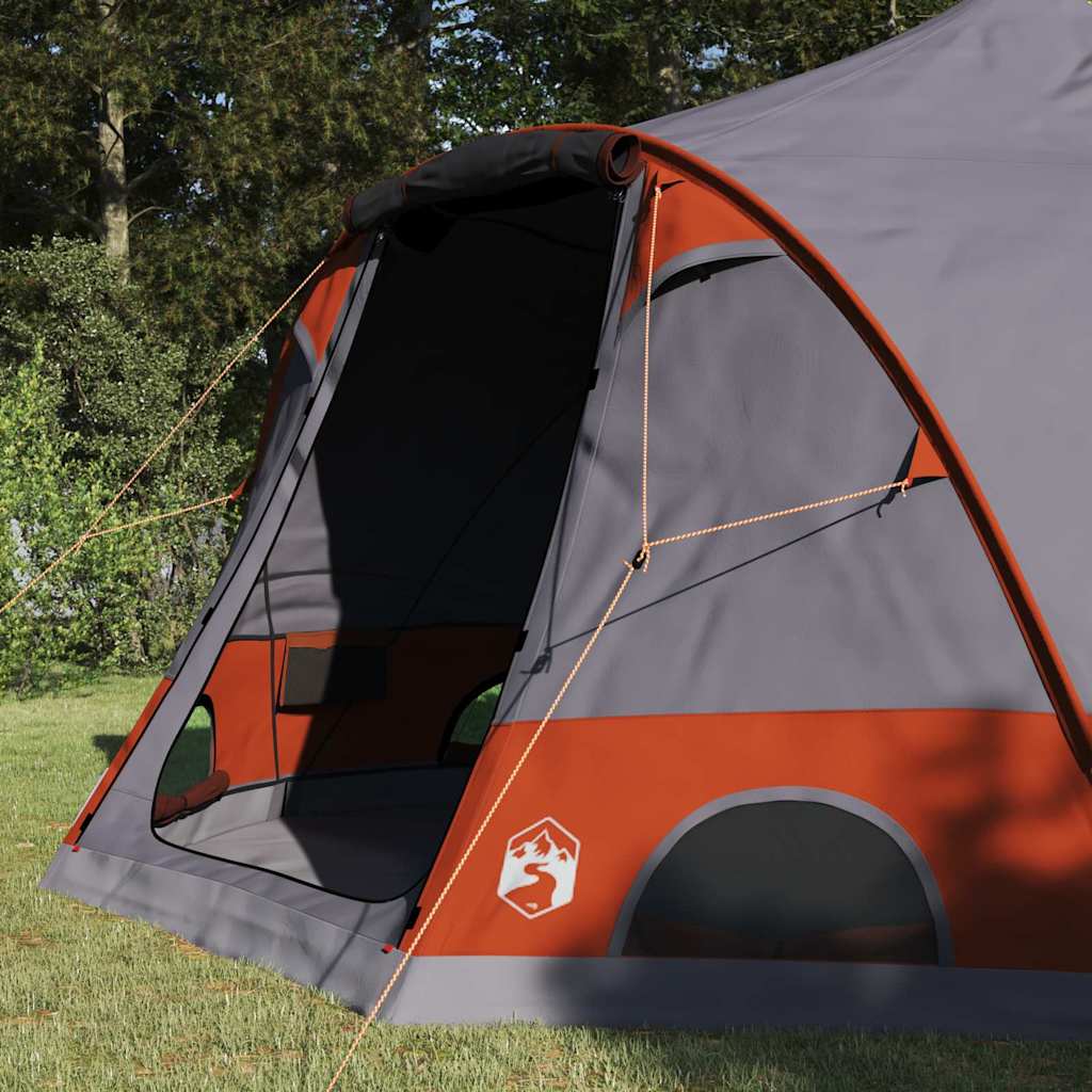 vidaXL Kuppelzelt mit Dach Grau und Orange 505 x 450 x 248 cm