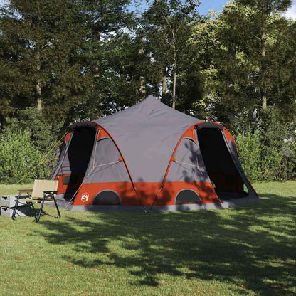 vidaXL Kuppelzelt mit Dach Grau und Orange 505 x 450 x 248 cm