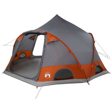 vidaXL Kuppelzelt mit Dach Grau und Orange 505 x 450 x 248 cm