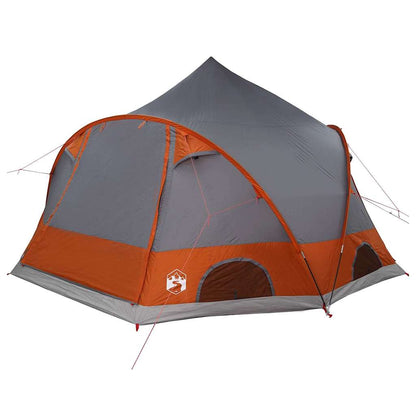 vidaXL Kuppelzelt mit Dach Grau und Orange 505 x 450 x 248 cm