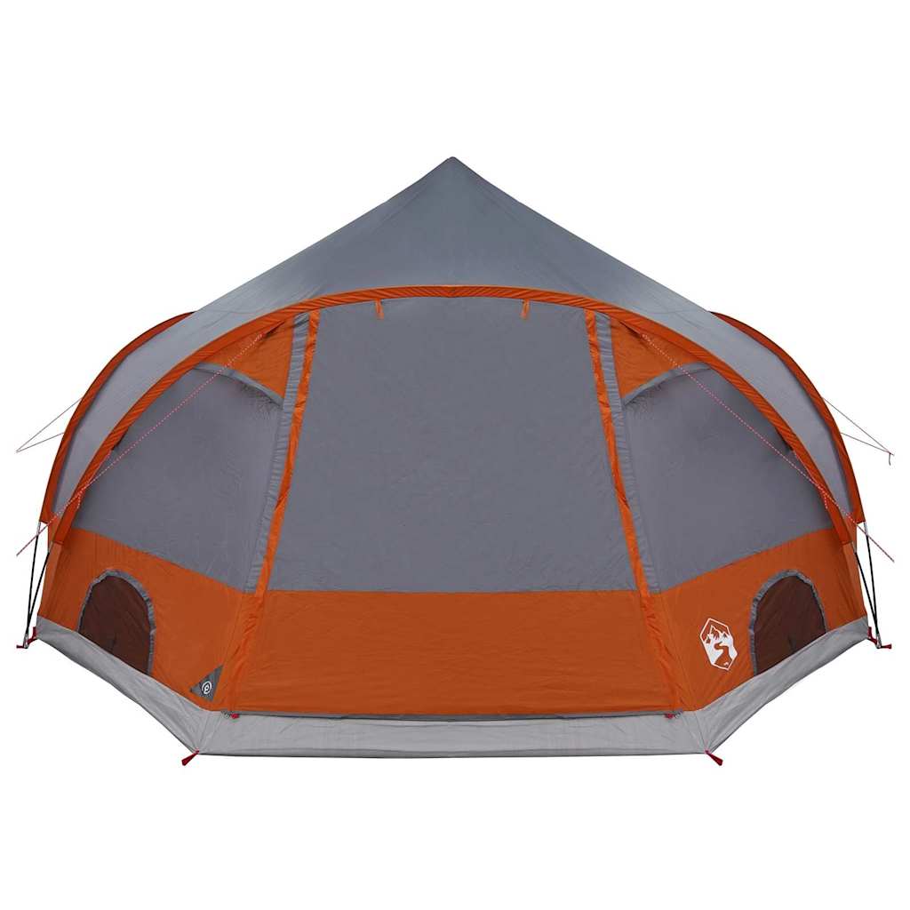 vidaXL Kuppelzelt mit Dach Grau und Orange 505 x 450 x 248 cm