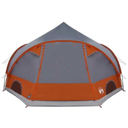 vidaXL Kuppelzelt mit Dach Grau und Orange 505 x 450 x 248 cm