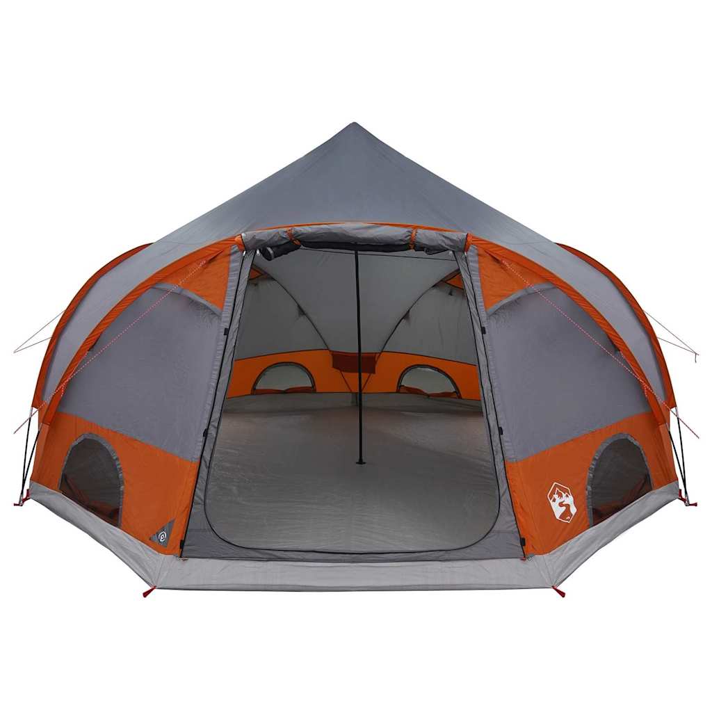 vidaXL Kuppelzelt mit Dach Grau und Orange 505 x 450 x 248 cm