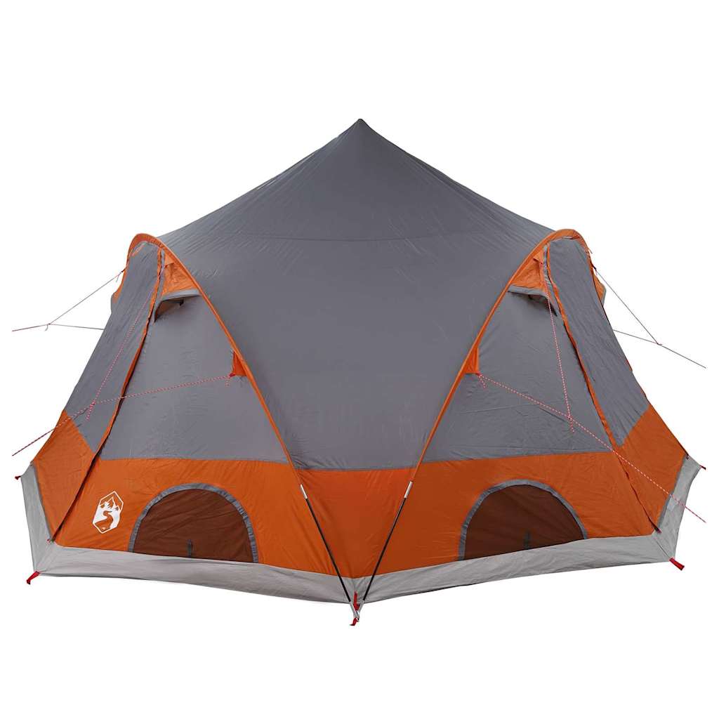 vidaXL Kuppelzelt mit Dach Grau und Orange 505 x 450 x 248 cm