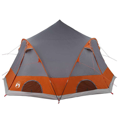 vidaXL Kuppelzelt mit Dach Grau und Orange 505 x 450 x 248 cm