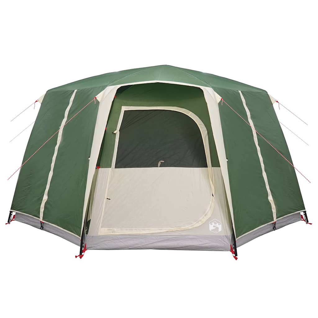 vidaXL Hütten-Zelt mit Dach mit Speicher Grün 425 x 396 x 222 cm