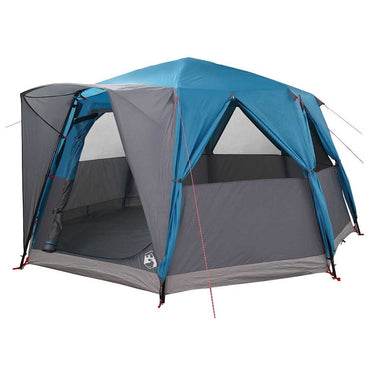 vidaXL Hütten-Zelt mit Dach mit Speicher Blau 425 x 396 x 222 cm