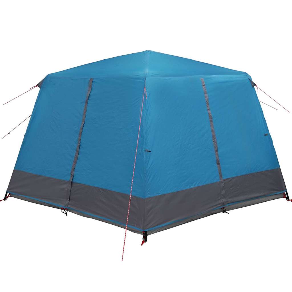 vidaXL Hütten-Zelt mit Dach mit Speicher Blau 400 x 350 x 212 cm