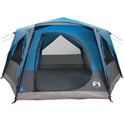 vidaXL Hütten-Zelt mit Dach mit Speicher Blau 400 x 350 x 212 cm