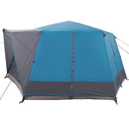 vidaXL Hütten-Zelt mit Dach mit Speicher Blau 400 x 350 x 212 cm