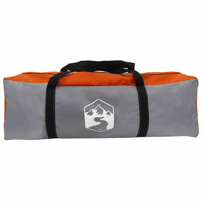 vidaXL Hütten-Zelt mit Dach Grau und Orange 400 x 350 x 212 cm