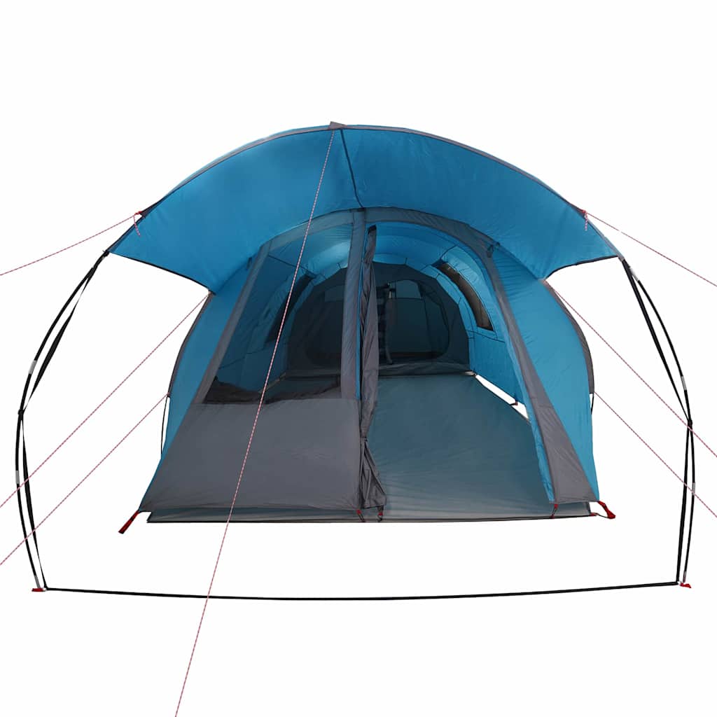 vidaXL Tunnelzelt mit Dach Blau und Grau 740 x 370 x 220 cm