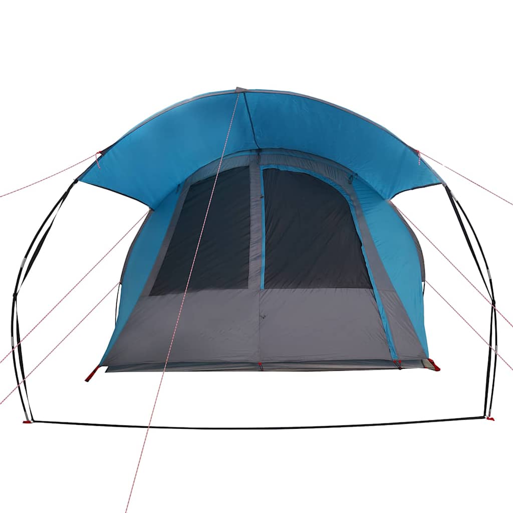 vidaXL Tunnelzelt mit Dach Blau und Grau 740 x 370 x 220 cm