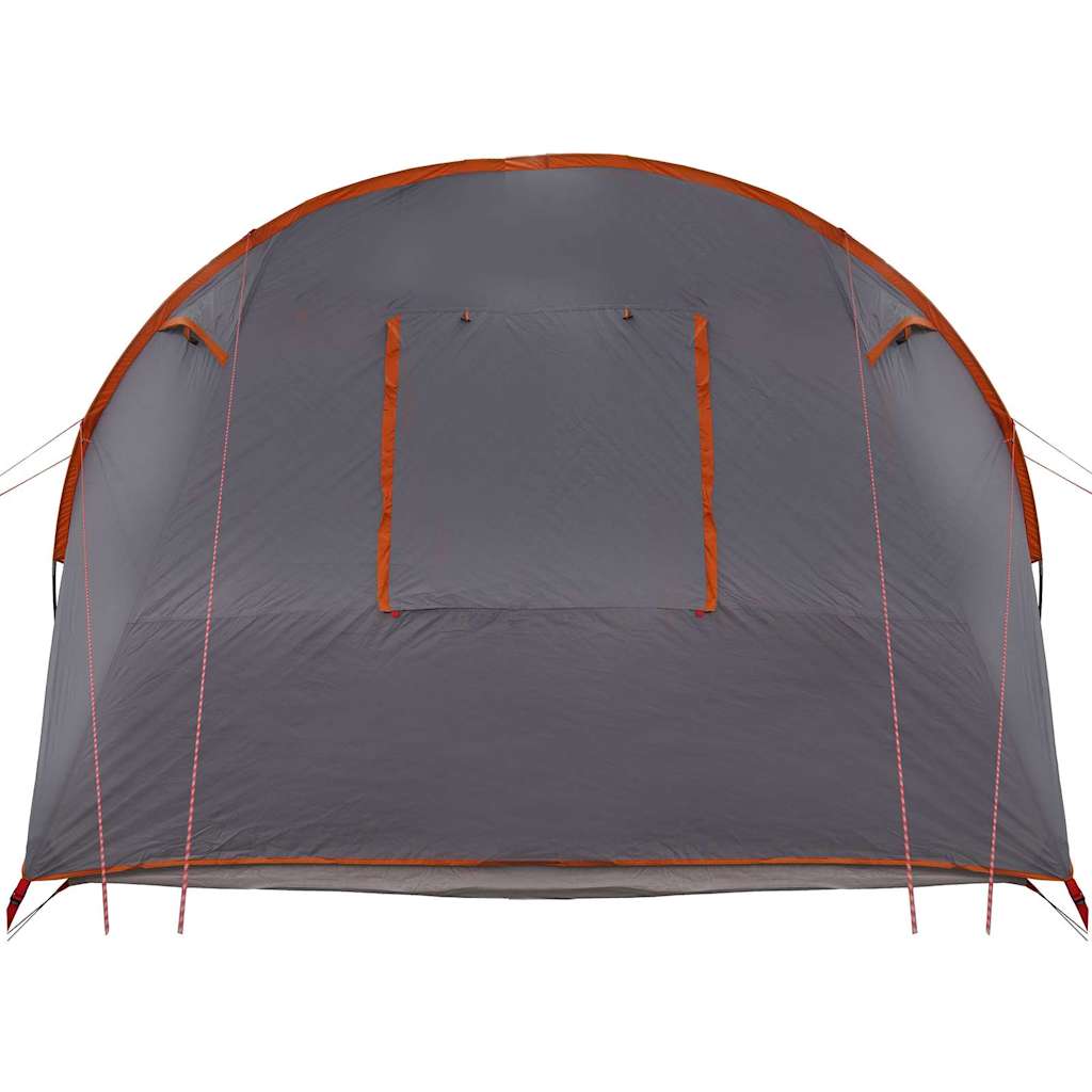 vidaXL Tunnelzelt mit Dach Grau und Orange 740 x 370 x 220 cm