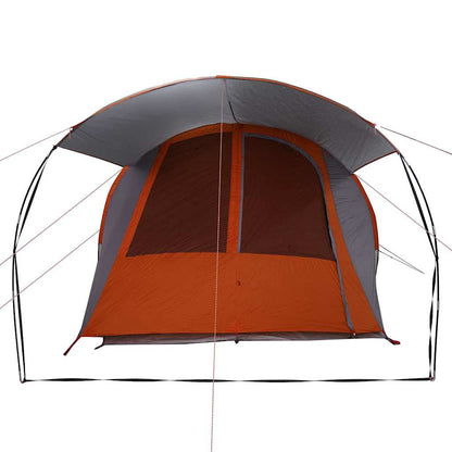 vidaXL Tunnelzelt mit Dach Grau und Orange 740 x 370 x 220 cm