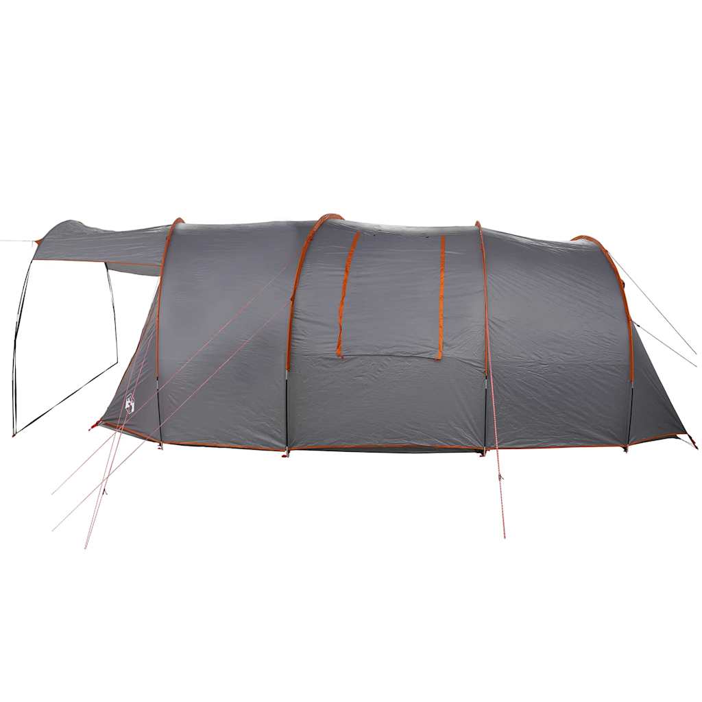 vidaXL Tunnelzelt mit Dach Grau und Orange 740 x 370 x 220 cm