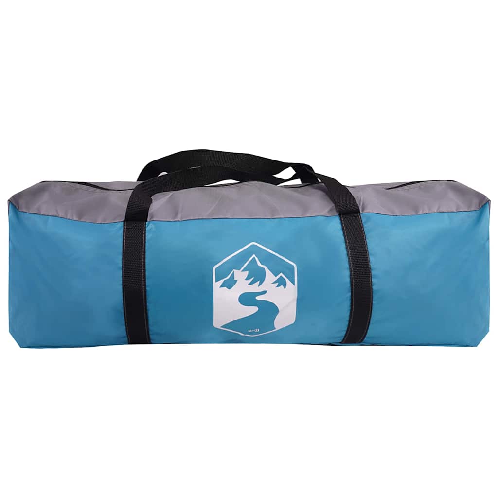 vidaXL Tunnelzelt mit Dach Blau und Grau 778 x 356 x 210 cm