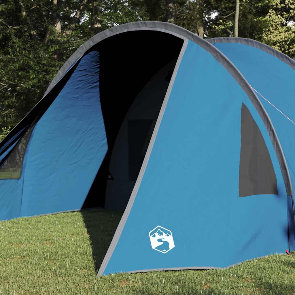 vidaXL Tunnelzelt mit Dach Blau und Grau 778 x 356 x 210 cm