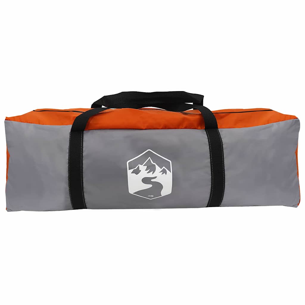 vidaXL Tunnelzelt mit Dach Grau und Orange 778 x 356 x 210 cm