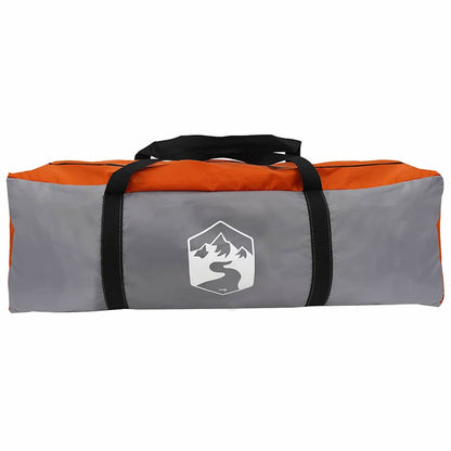 vidaXL Tunnelzelt mit Dach Grau und Orange 778 x 356 x 210 cm
