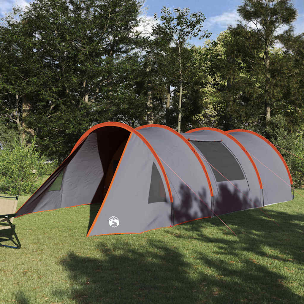 vidaXL Tunnelzelt mit Dach Grau und Orange 778 x 356 x 210 cm