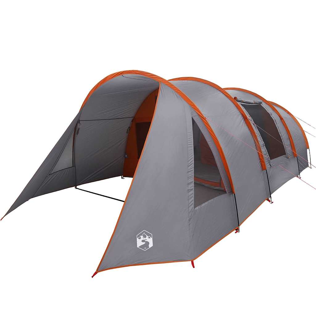 vidaXL Tunnelzelt mit Dach Grau und Orange 778 x 356 x 210 cm