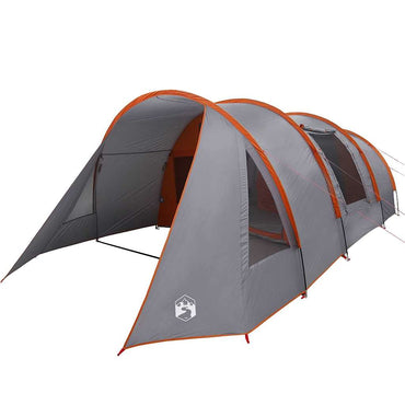 vidaXL Tunnelzelt mit Dach Grau und Orange 778 x 356 x 210 cm