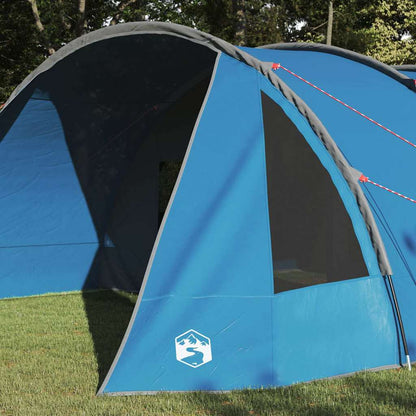 vidaXL Tunnelzelt mit Dach Blau und Grau 778 x 356 x 210 cm