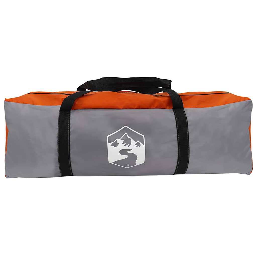 vidaXL Tunnelzelt mit Dach Grau und Orange 778 x 356 x 210 cm