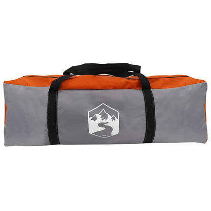 vidaXL Tunnelzelt mit Dach Grau und Orange 778 x 356 x 210 cm