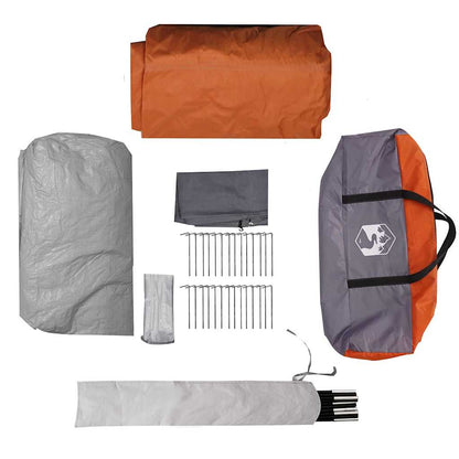 vidaXL Tunnelzelt mit Dach Grau und Orange 778 x 356 x 210 cm