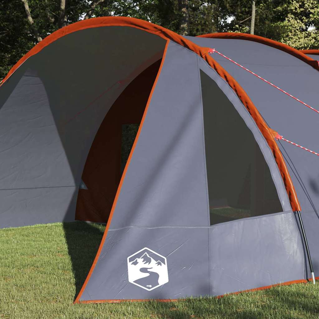 vidaXL Tunnelzelt mit Dach Grau und Orange 778 x 356 x 210 cm