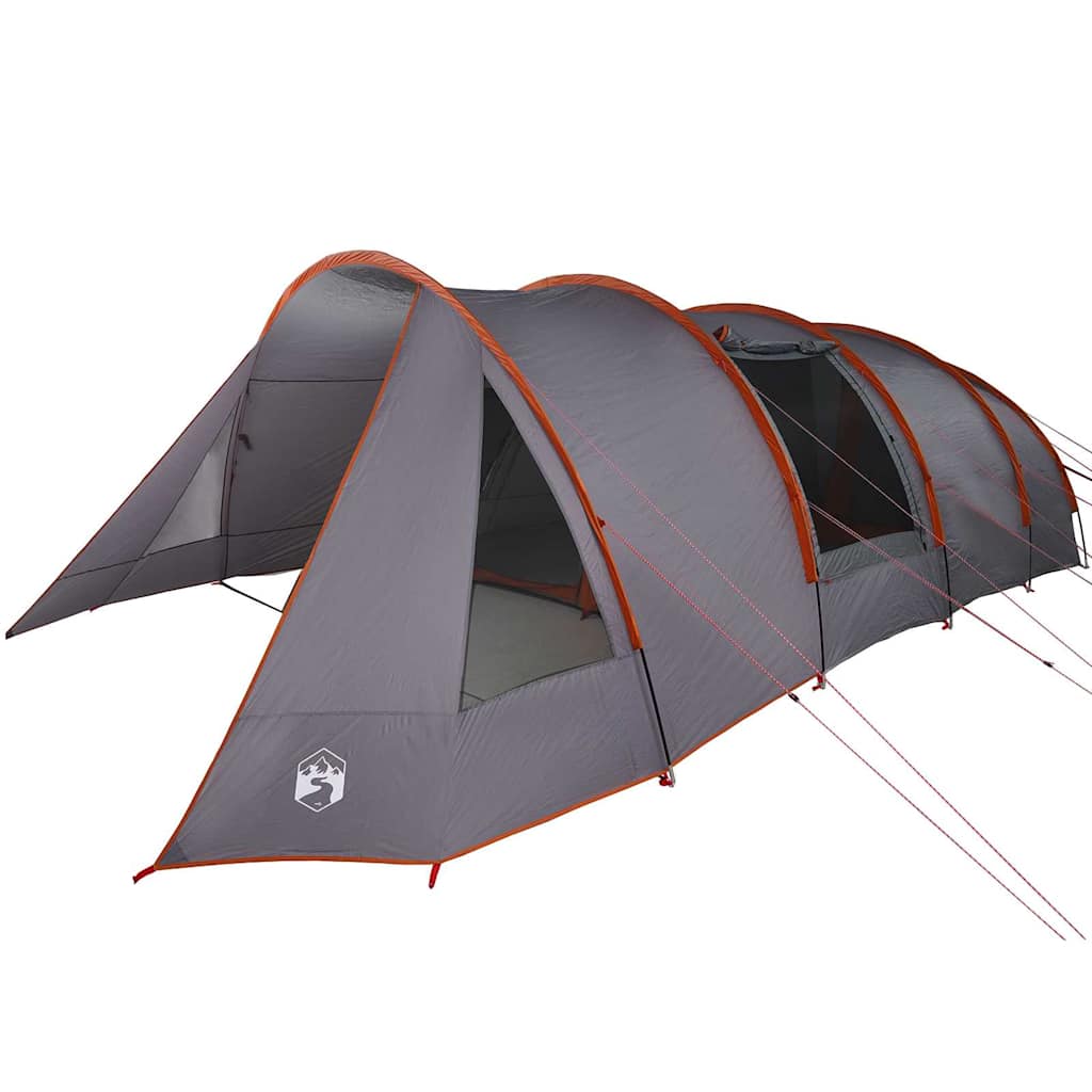 vidaXL Tunnelzelt mit Dach Grau und Orange 778 x 356 x 210 cm