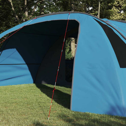 vidaXL Tunnelzelt mit Dach Blau und Grau 700 x 590 x 215 cm