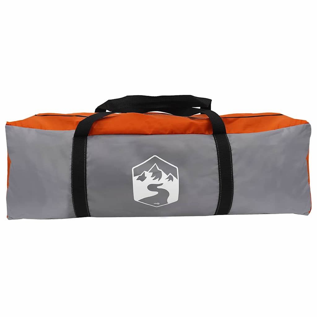 vidaXL Tunnelzelt mit Dach Grau und Orange 700 x 590 x 215 cm