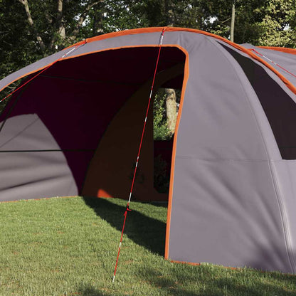 vidaXL Tunnelzelt mit Dach Grau und Orange 700 x 590 x 215 cm