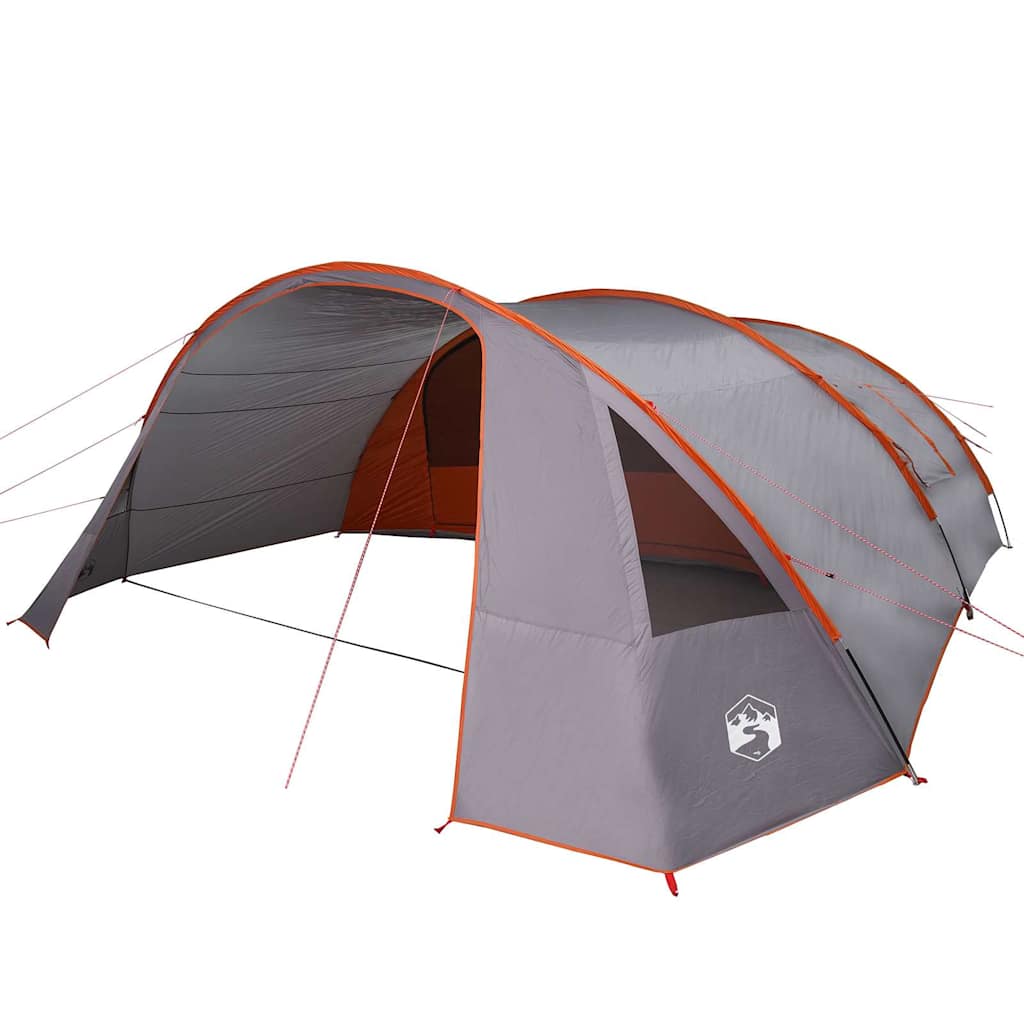 vidaXL Tunnelzelt mit Dach Grau und Orange 700 x 590 x 215 cm