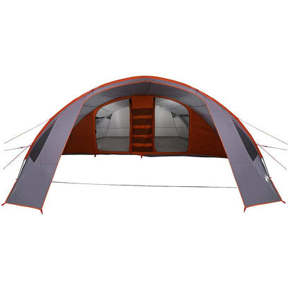 vidaXL Tunnelzelt mit Dach Grau und Orange 700 x 590 x 215 cm